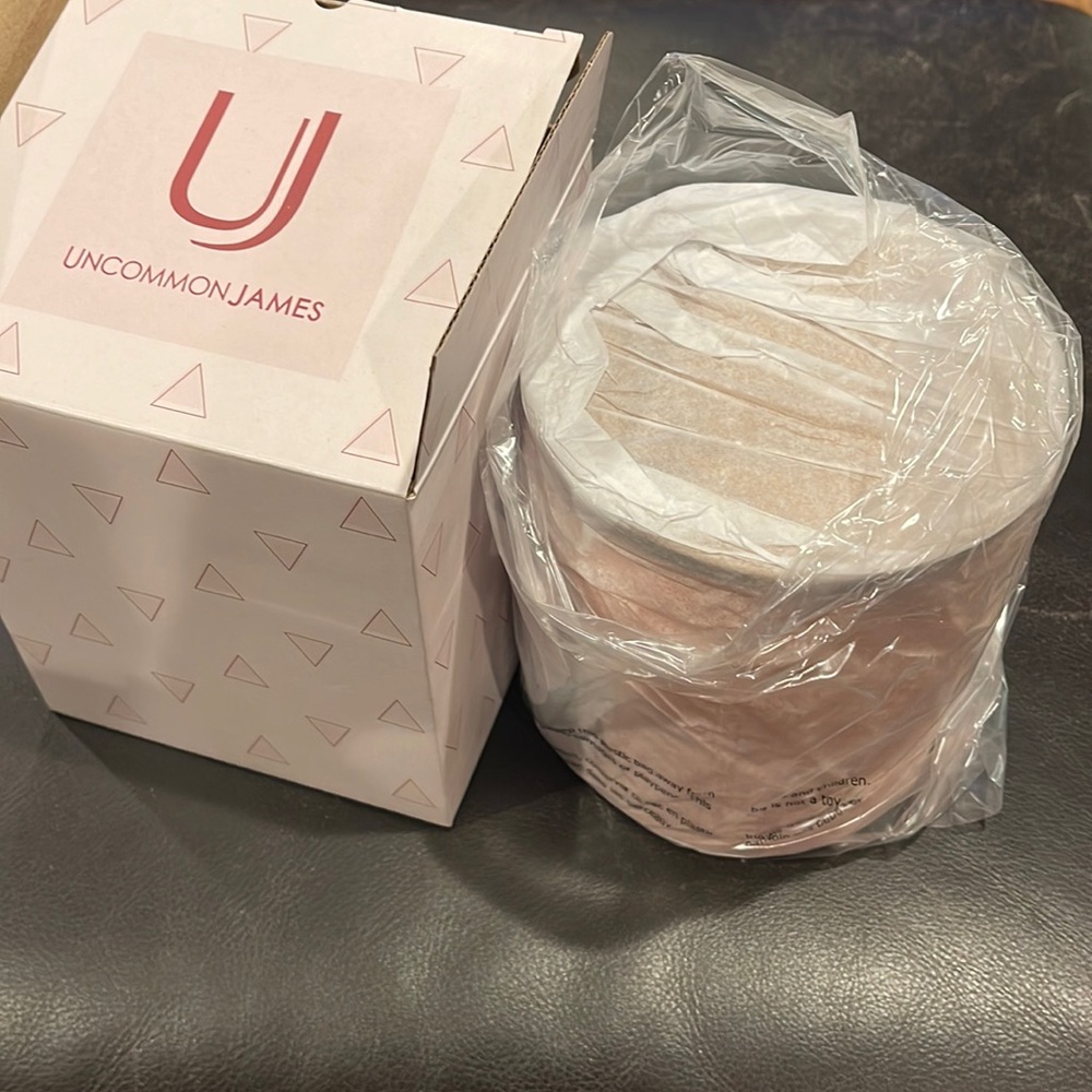 Uncommon James hammered copper canister set new in box with wrapping